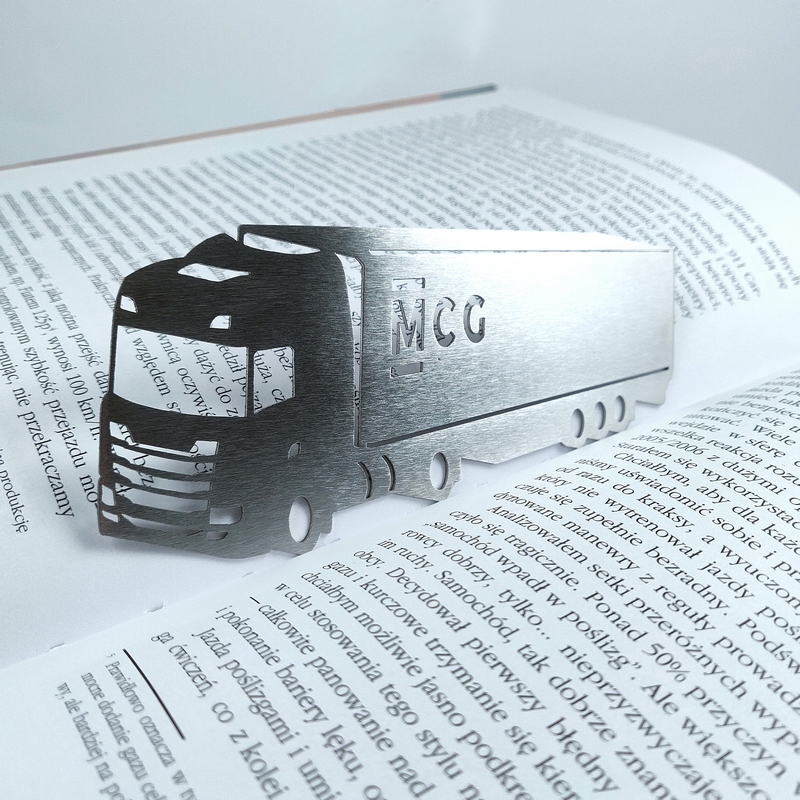 metalowe zakładki do książek z logo firmy na zamówienie