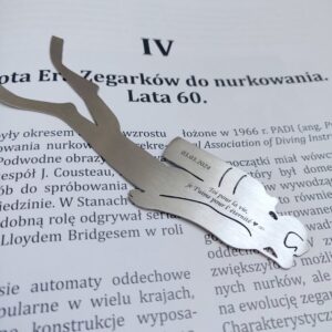 Metalowa zakładka z grawerem własnym