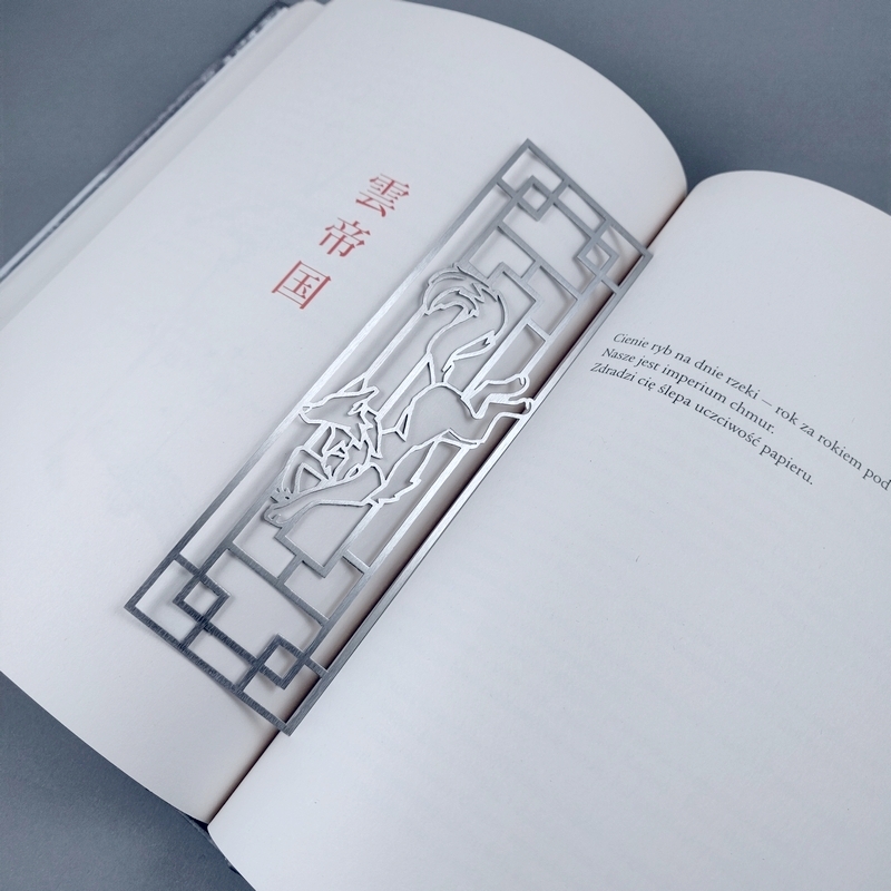 Metalowa zakładka z lisem kitsune Zenko