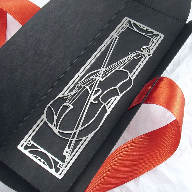 Muzyczna zakładka do książek ze skrzypcami