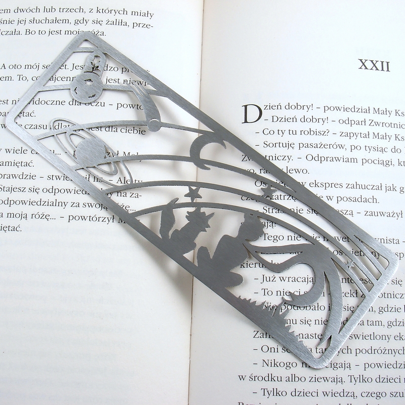 Metalowa zakładka do książki Mały Książę