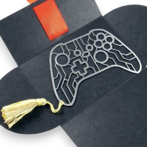Metalowa zakładka na prezent dla gracza - w kształcie gamepada XBox