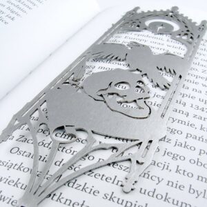 Gotycka zakładka do książek - detale ażurowego wzoru